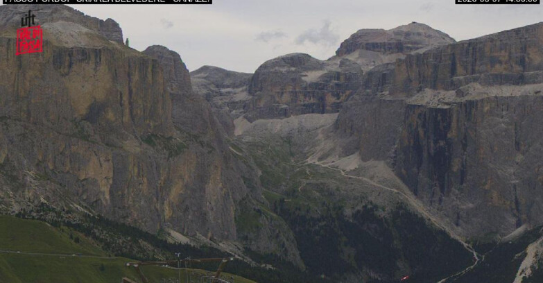 Webcam Кампителло-Маццин-Кол-Роделла  - Canazei - Belvedere - Skiarea Belvedere