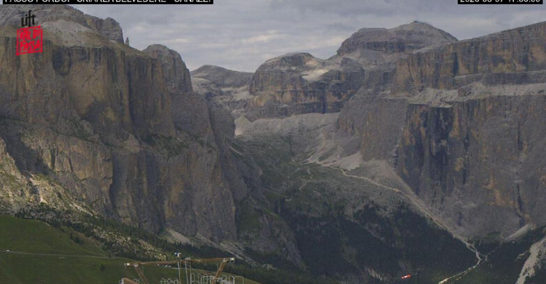 Webcam Кампителло-Маццин-Кол-Роделла  - Canazei - Belvedere - Skiarea Belvedere