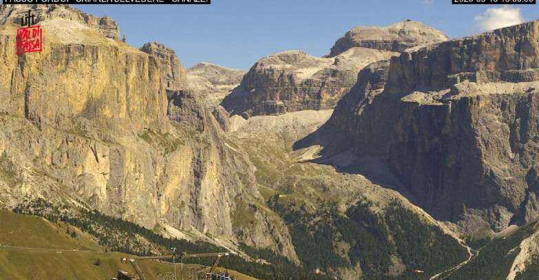 Webcam Campitello-Mazzin-Col Rodella - Canazei - Belvedere - Skiarea Belvedere