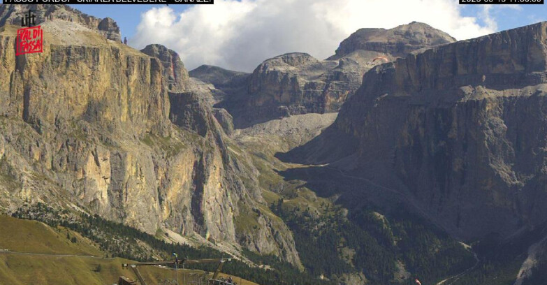 Webcam Campitello-Mazzin-Col Rodella - Canazei - Belvedere - Skiarea Belvedere