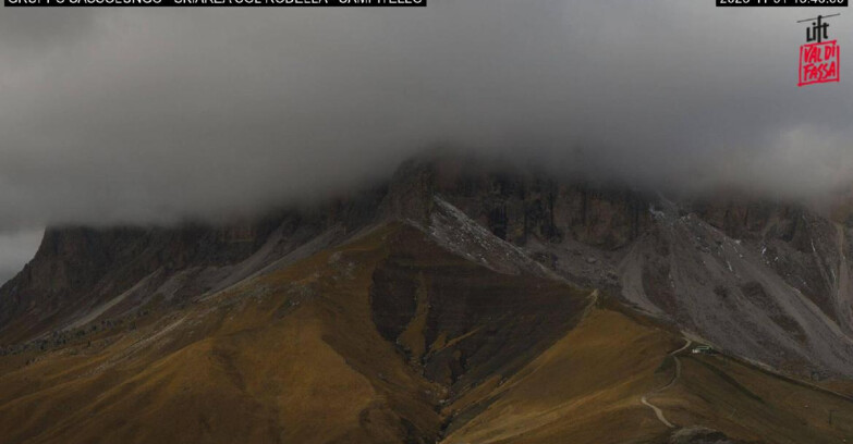 Webcam Кампителло-Маццин-Кол-Роделла  - Campitello di Fassa - Col Rodella - Gruppo del Sassolungo