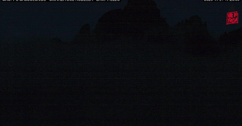 Webcam Кампителло-Маццин-Кол-Роделла  - Campitello di Fassa - Col Rodella - Gruppo del Sassolungo