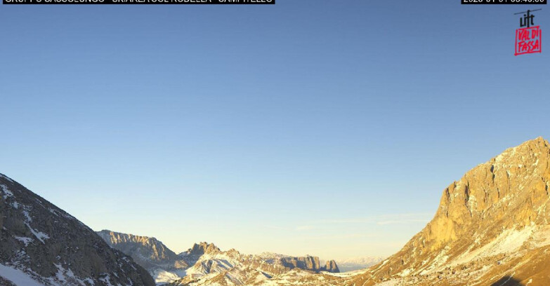 Webcam Кампителло-Маццин-Кол-Роделла  - Campitello di Fassa - Col Rodella - Gruppo del Sassolungo