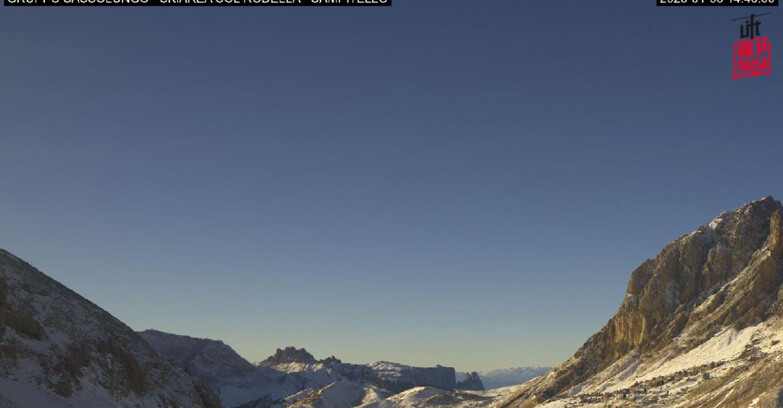 Webcam Campitello-Mazzin-Col Rodella  - Campitello di Fassa - Col Rodella - Gruppo del Sassolungo