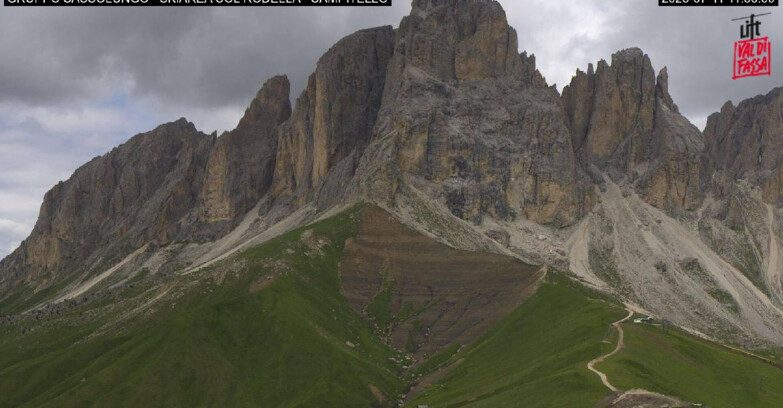 Webcam Campitello-Mazzin-Col Rodella - Campitello di Fassa - Col Rodella - Gruppo del Sassolungo
