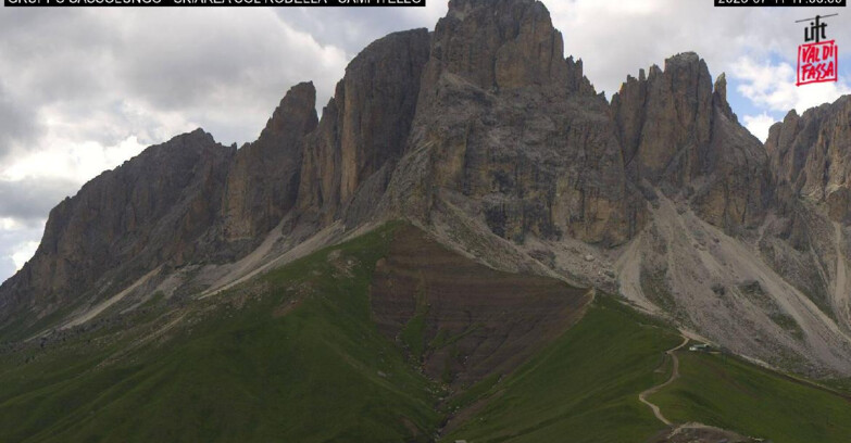 Webcam Campitello-Mazzin-Col Rodella - Campitello di Fassa - Col Rodella - Gruppo del Sassolungo