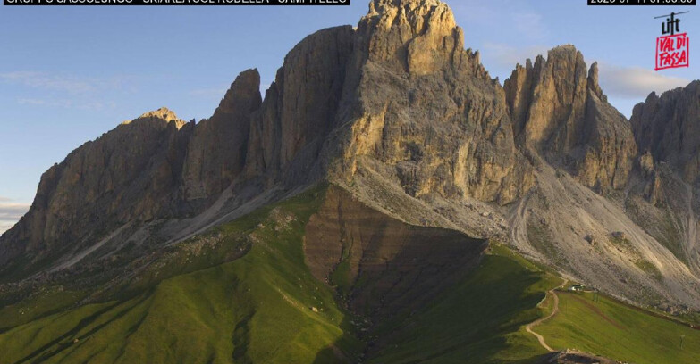 Webcam Campitello-Mazzin-Col Rodella - Campitello di Fassa - Col Rodella - Gruppo del Sassolungo