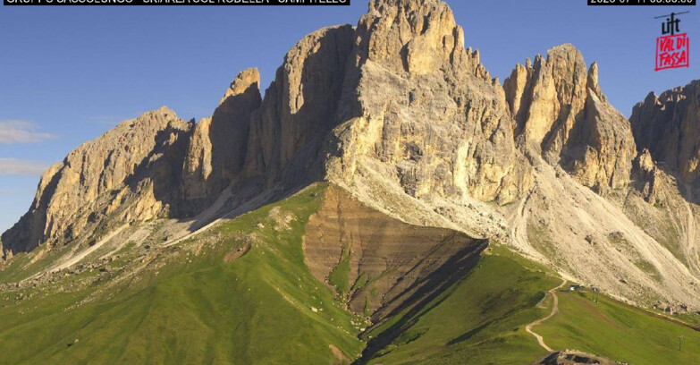 Webcam Campitello-Mazzin-Col Rodella - Campitello di Fassa - Col Rodella - Gruppo del Sassolungo