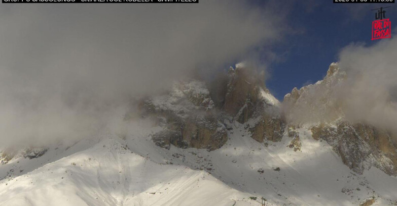 Webcam Campitello-Mazzin-Col Rodella - Campitello di Fassa - Col Rodella - Gruppo del Sassolungo