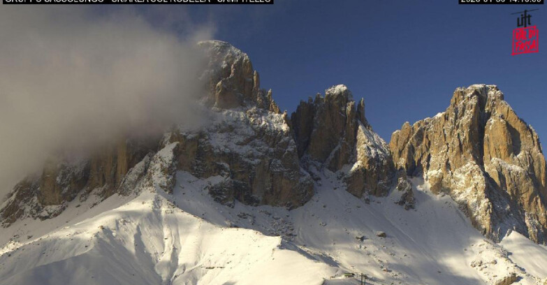 Webcam Campitello-Mazzin-Col Rodella - Campitello di Fassa - Col Rodella - Gruppo del Sassolungo