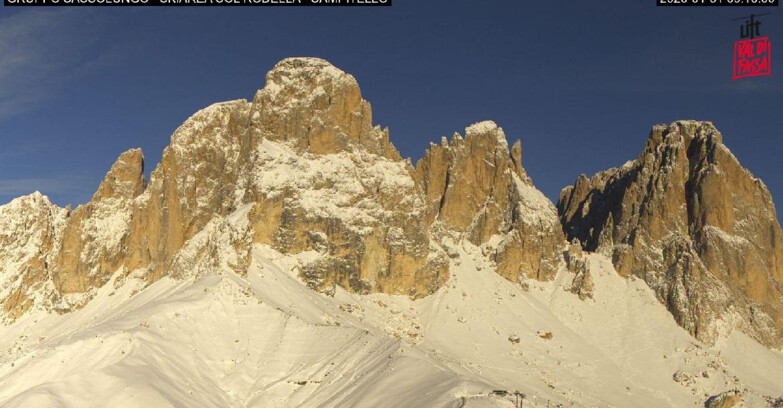 Webcam Campitello-Mazzin-Col Rodella  - Campitello di Fassa - Col Rodella - Gruppo del Sassolungo