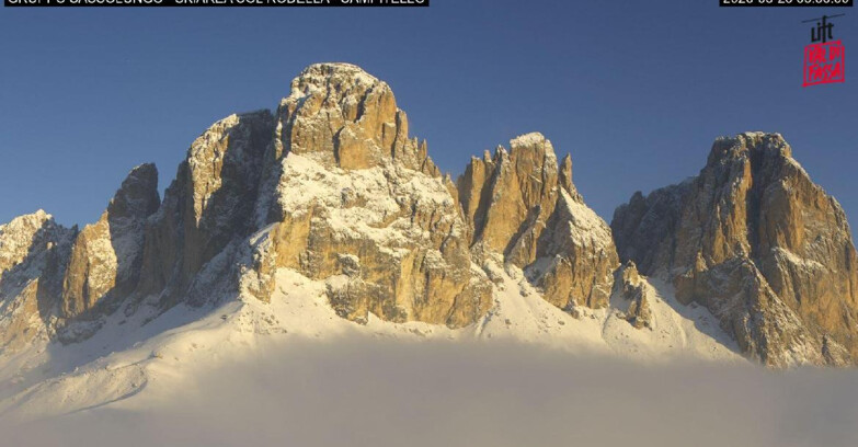 Webcam Campitello-Mazzin-Col Rodella - Campitello di Fassa - Col Rodella - Gruppo del Sassolungo