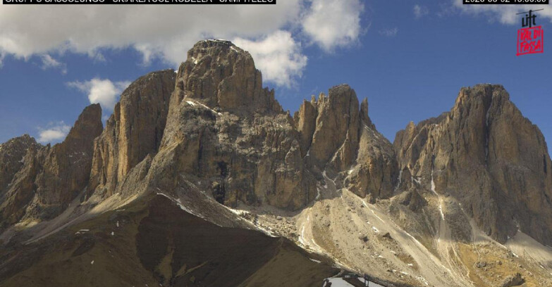 Webcam Campitello-Mazzin-Col Rodella - Campitello di Fassa - Col Rodella - Gruppo del Sassolungo