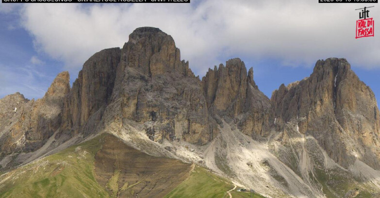 Webcam Campitello-Mazzin-Col Rodella - Campitello di Fassa - Col Rodella - Gruppo del Sassolungo