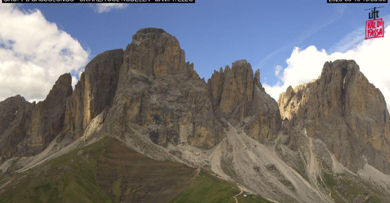 Webcam Campitello-Mazzin-Col Rodella - Campitello di Fassa - Col Rodella - Gruppo del Sassolungo