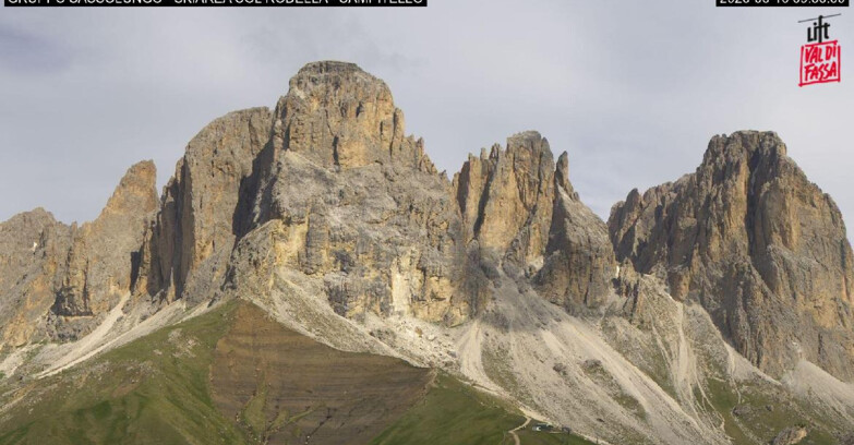 Webcam Campitello-Mazzin-Col Rodella  - Campitello di Fassa - Col Rodella - Gruppo del Sassolungo