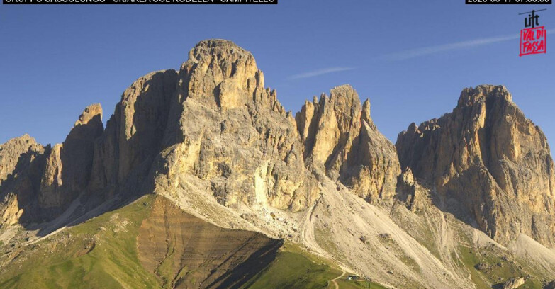 Webcam Campitello-Mazzin-Col Rodella - Campitello di Fassa - Col Rodella - Gruppo del Sassolungo