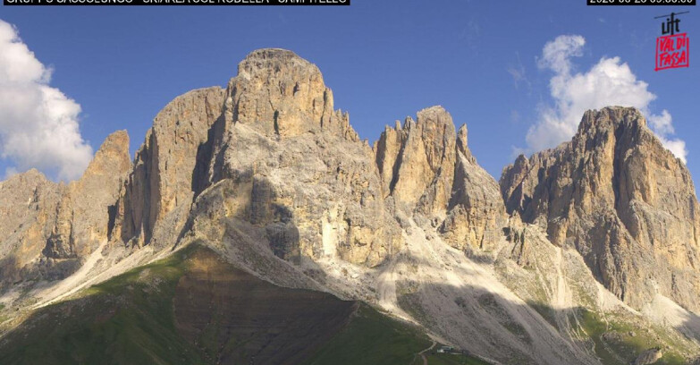 Webcam Кампителло-Маццин-Кол-Роделла  - Campitello di Fassa - Col Rodella - Gruppo del Sassolungo