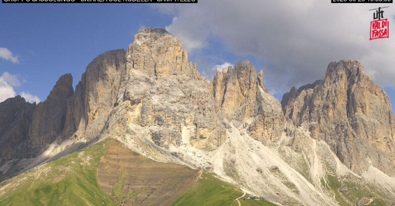Webcam Кампителло-Маццин-Кол-Роделла  - Campitello di Fassa - Col Rodella - Gruppo del Sassolungo