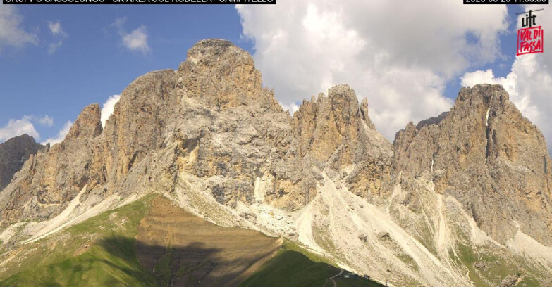 Webcam Campitello-Mazzin-Col Rodella - Campitello di Fassa - Col Rodella - Gruppo del Sassolungo