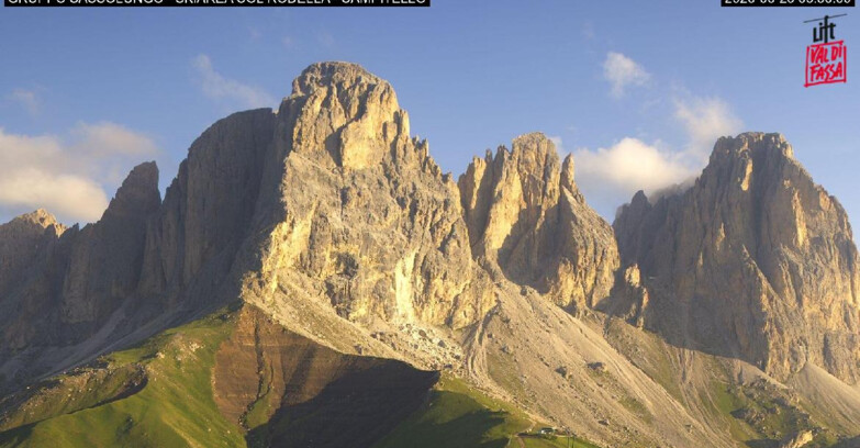 Webcam Кампителло-Маццин-Кол-Роделла  - Campitello di Fassa - Col Rodella - Gruppo del Sassolungo
