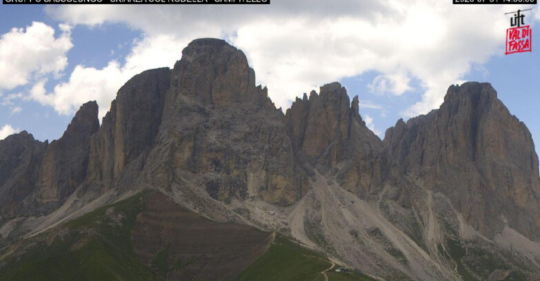Webcam Campitello-Mazzin-Col Rodella  - Campitello di Fassa - Col Rodella - Gruppo del Sassolungo