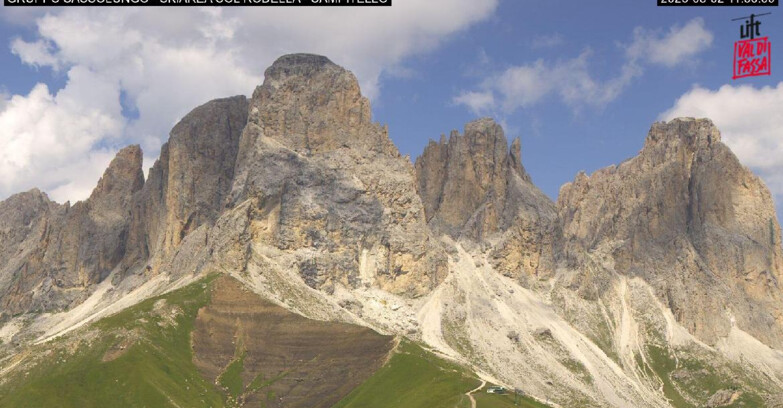 Webcam Campitello-Mazzin-Col Rodella - Campitello di Fassa - Col Rodella - Gruppo del Sassolungo