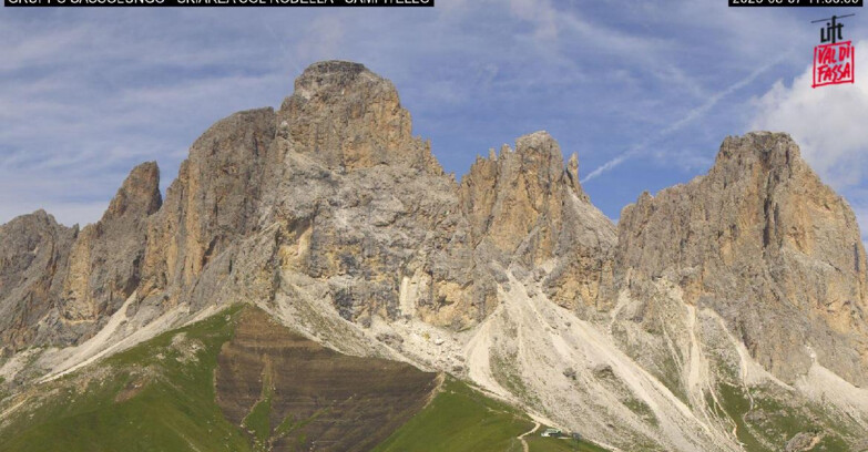 Webcam Campitello-Mazzin-Col Rodella  - Campitello di Fassa - Col Rodella - Gruppo del Sassolungo