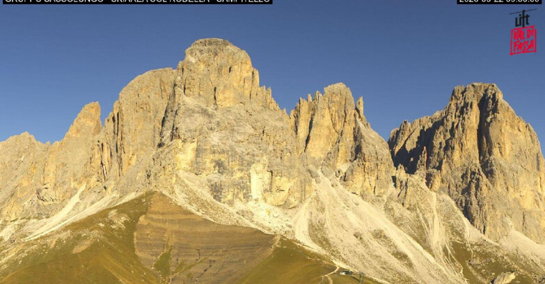 Webcam Campitello-Mazzin-Col Rodella  - Campitello di Fassa - Col Rodella - Gruppo del Sassolungo
