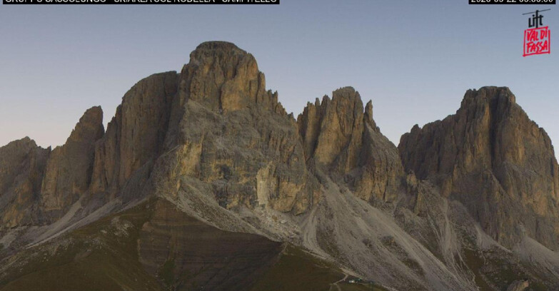 Webcam Кампителло-Маццин-Кол-Роделла  - Campitello di Fassa - Col Rodella - Gruppo del Sassolungo