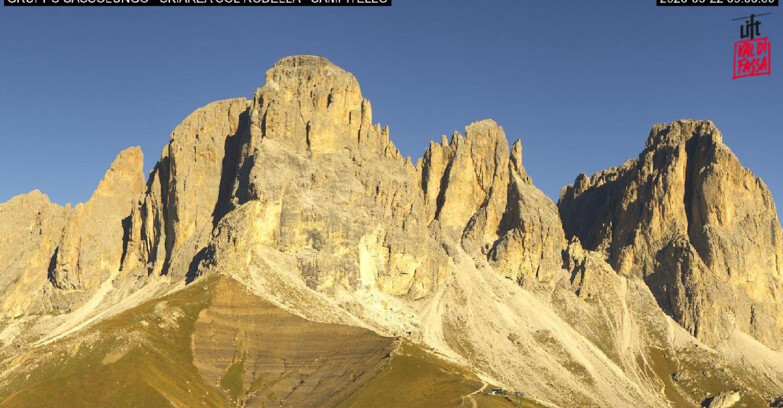 Webcam Кампителло-Маццин-Кол-Роделла  - Campitello di Fassa - Col Rodella - Gruppo del Sassolungo