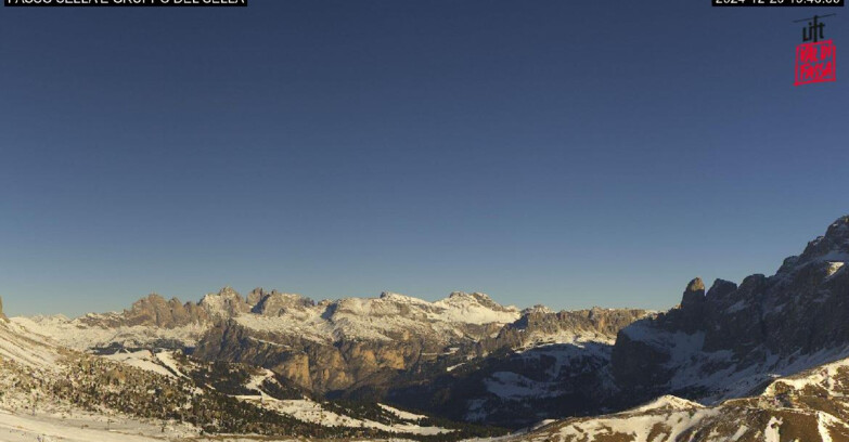 Webcam Кампителло-Маццин-Кол-Роделла  - Canazei - Passo Pordoi - Sass Pordoi