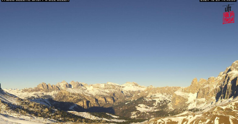 Webcam Кампителло-Маццин-Кол-Роделла  - Canazei - Passo Pordoi - Sass Pordoi