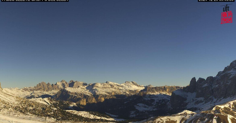 Webcam Кампителло-Маццин-Кол-Роделла  - Canazei - Passo Pordoi - Sass Pordoi