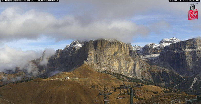Webcam Campitello-Mazzin-Col Rodella  - Canazei - Passo Pordoi - Sass Pordoi