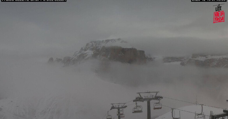 Webcam Campitello-Mazzin-Col Rodella  - Canazei - Passo Pordoi - Sass Pordoi