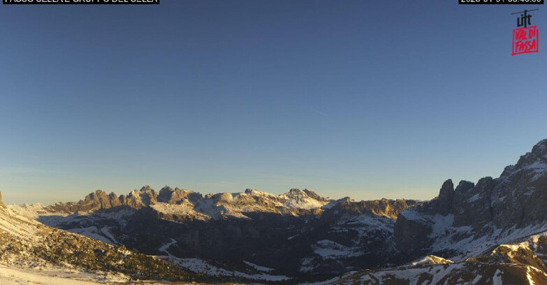 Webcam Campitello-Mazzin-Col Rodella - Canazei - Passo Pordoi - Sass Pordoi