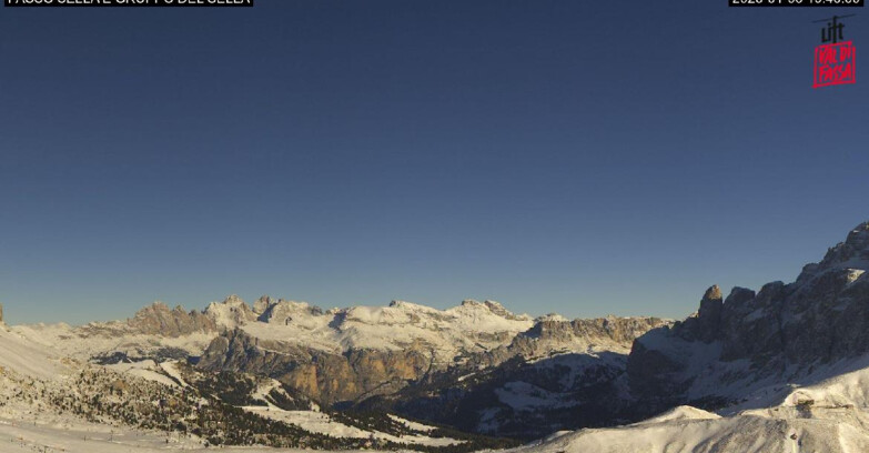 Webcam Campitello-Mazzin-Col Rodella  - Canazei - Passo Pordoi - Sass Pordoi