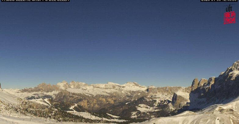 Webcam Campitello-Mazzin-Col Rodella  - Canazei - Passo Pordoi - Sass Pordoi