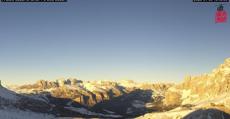 Webcam Campitello-Mazzin-Col Rodella  - Canazei - Passo Pordoi - Sass Pordoi