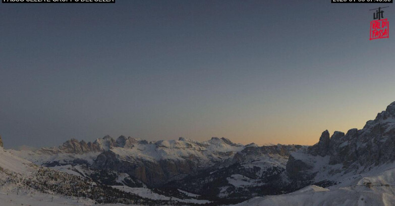 Webcam Campitello-Mazzin-Col Rodella  - Canazei - Passo Pordoi - Sass Pordoi