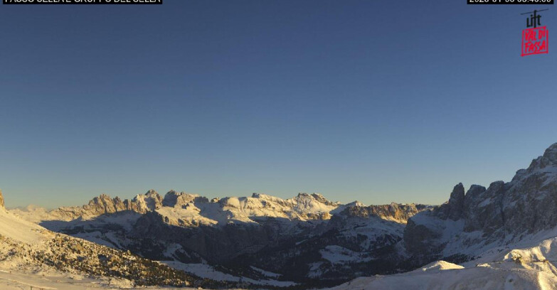 Webcam Campitello-Mazzin-Col Rodella  - Canazei - Passo Pordoi - Sass Pordoi