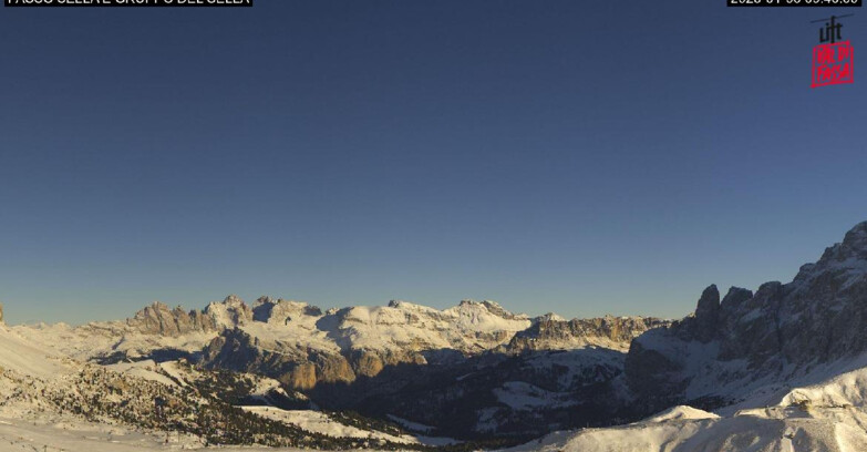 Webcam Campitello-Mazzin-Col Rodella  - Canazei - Passo Pordoi - Sass Pordoi