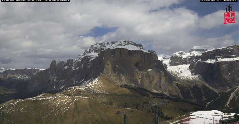 Webcam Кампителло-Маццин-Кол-Роделла  - Canazei - Passo Pordoi - Sass Pordoi
