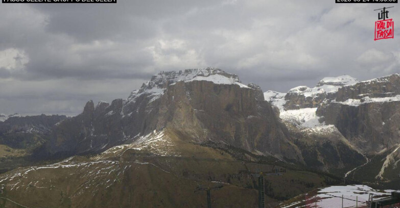 Webcam Кампителло-Маццин-Кол-Роделла  - Canazei - Passo Pordoi - Sass Pordoi
