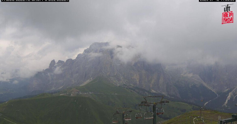 Webcam Campitello-Mazzin-Col Rodella - Canazei - Passo Pordoi - Sass Pordoi