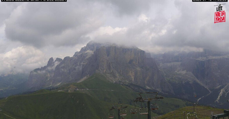 Webcam Campitello-Mazzin-Col Rodella - Canazei - Passo Pordoi - Sass Pordoi