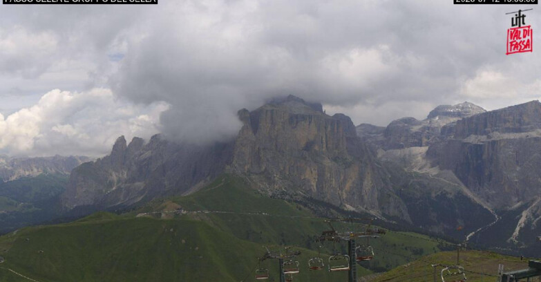 Webcam Campitello-Mazzin-Col Rodella - Canazei - Passo Pordoi - Sass Pordoi