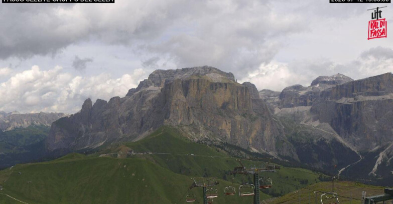 Webcam Campitello-Mazzin-Col Rodella - Canazei - Passo Pordoi - Sass Pordoi