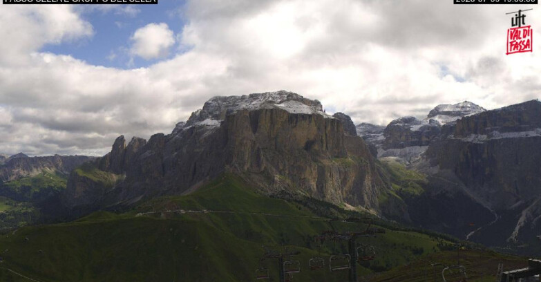Webcam Кампителло-Маццин-Кол-Роделла  - Canazei - Passo Pordoi - Sass Pordoi